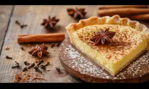 Ciasto kruche - Przepis na kruche ciasto z kremem i korzennymi przyprawami