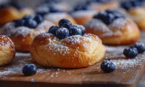 Jagodzianki z Thermomix - Przepis na bułki z jagodami w Thermomix