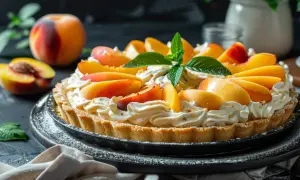 Kruche ciasto z mascarpone - Jak zrobić pyszne ciasto z brzoskwiniami
