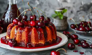 Ciasto z wiśniami w alkoholu - Przepis na ciasto z wiśniami w likierze