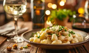 Gnocchi w sosie - Przepis na gnocchi z sosem gorgonzola, krok po kroku