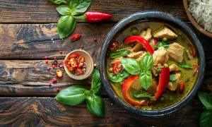 Kurczak zielone curry - Przepis na kurczaka w aromatycznym zielonym curry