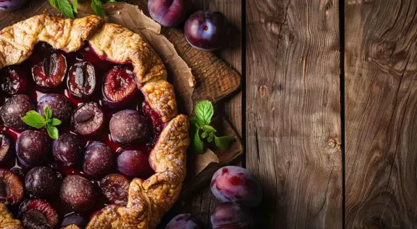Galette ze śliwkami - Przepis na francuskie ciasto z owocami