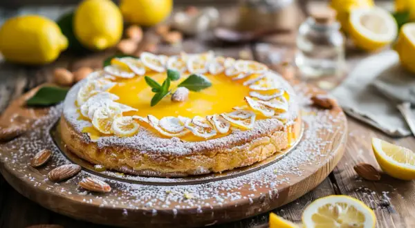 Mazurek lemon curd - Przepis na tradycyjny mazurek z lemon curd