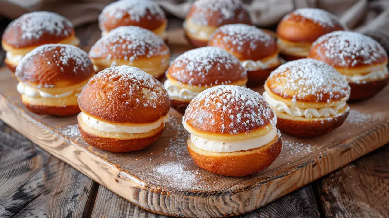 Zdjęcie Pączek z kremem - Jak zrobić pyszne domowe pączki z kremem
